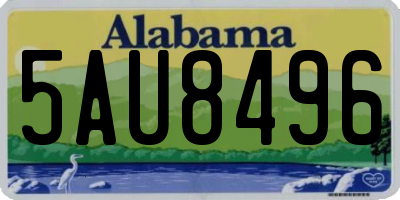 AL license plate 5AU8496
