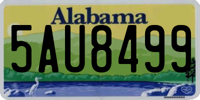 AL license plate 5AU8499
