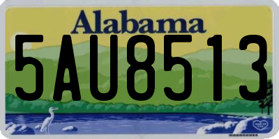 AL license plate 5AU8513