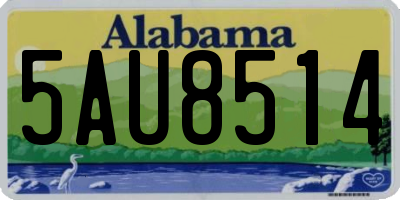 AL license plate 5AU8514