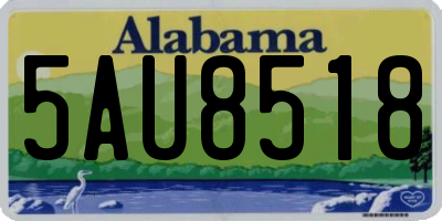 AL license plate 5AU8518