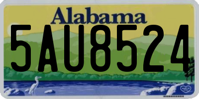 AL license plate 5AU8524