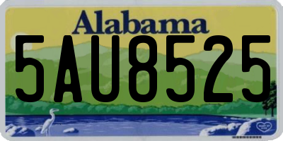 AL license plate 5AU8525