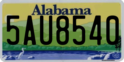 AL license plate 5AU8540