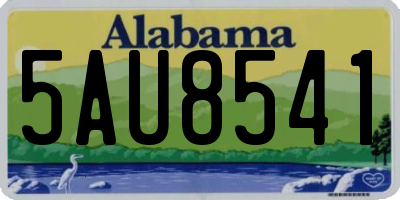 AL license plate 5AU8541