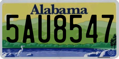 AL license plate 5AU8547