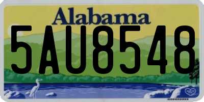AL license plate 5AU8548