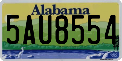 AL license plate 5AU8554