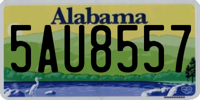 AL license plate 5AU8557