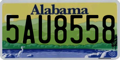 AL license plate 5AU8558