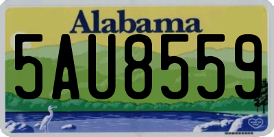 AL license plate 5AU8559