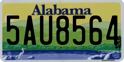 AL license plate 5AU8564