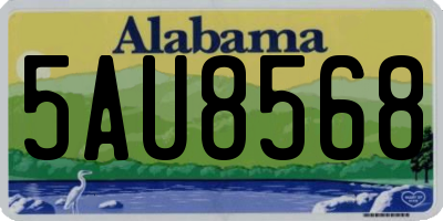 AL license plate 5AU8568