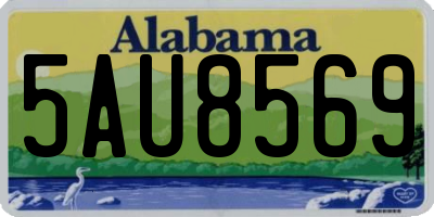 AL license plate 5AU8569