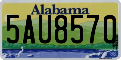 AL license plate 5AU8570