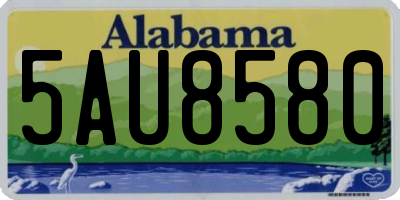 AL license plate 5AU8580