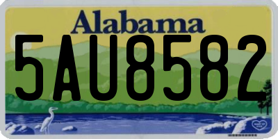 AL license plate 5AU8582