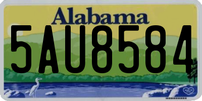 AL license plate 5AU8584