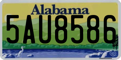 AL license plate 5AU8586