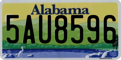 AL license plate 5AU8596