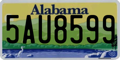 AL license plate 5AU8599