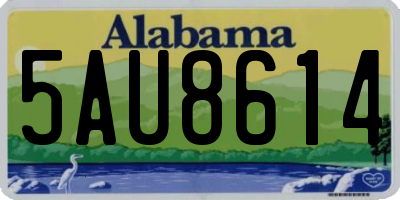 AL license plate 5AU8614