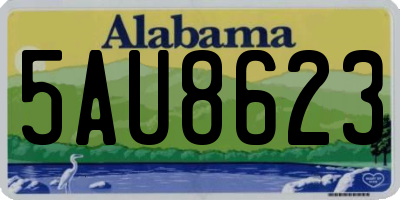 AL license plate 5AU8623