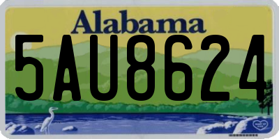 AL license plate 5AU8624