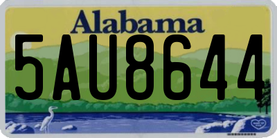AL license plate 5AU8644