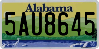 AL license plate 5AU8645