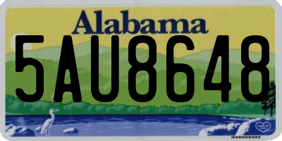 AL license plate 5AU8648