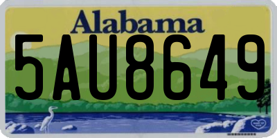 AL license plate 5AU8649