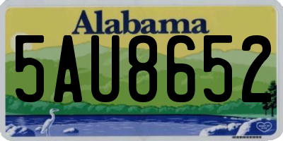 AL license plate 5AU8652