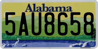 AL license plate 5AU8658
