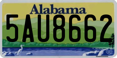 AL license plate 5AU8662