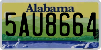AL license plate 5AU8664