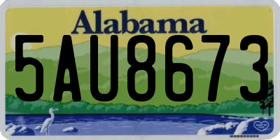 AL license plate 5AU8673