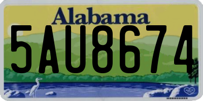 AL license plate 5AU8674