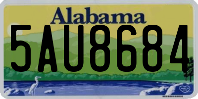 AL license plate 5AU8684