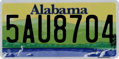 AL license plate 5AU8704