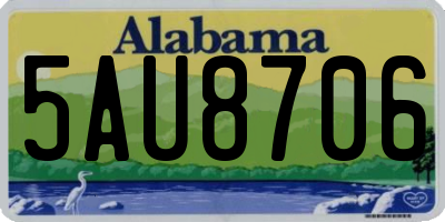 AL license plate 5AU8706