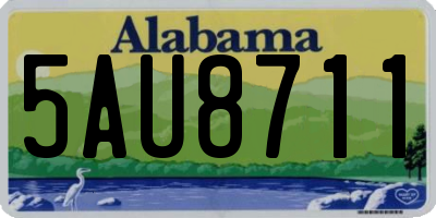 AL license plate 5AU8711