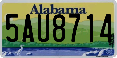AL license plate 5AU8714
