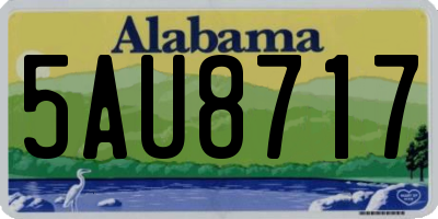 AL license plate 5AU8717