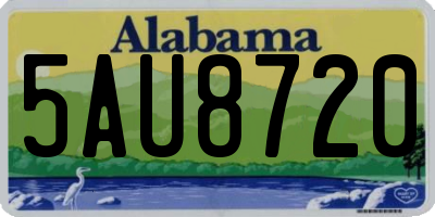 AL license plate 5AU8720