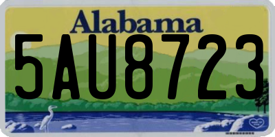 AL license plate 5AU8723