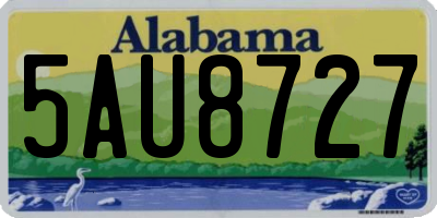 AL license plate 5AU8727