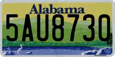 AL license plate 5AU8730