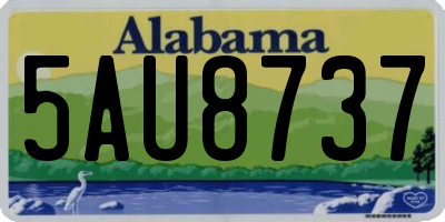 AL license plate 5AU8737