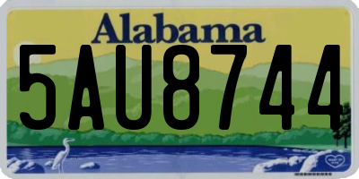 AL license plate 5AU8744